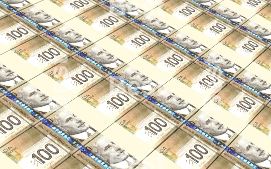 Canadian dollars money stacks background