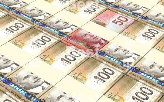 Canadian dollars money stacks background