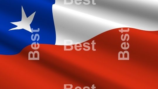 Chile flag background