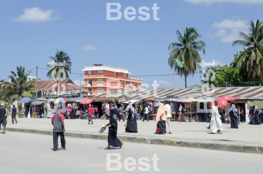 City market in Stone Town