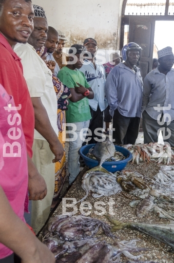 City market in Stone Town