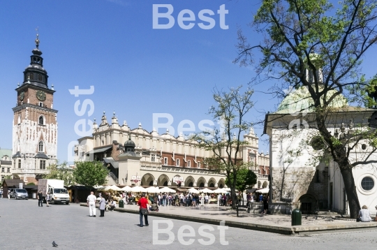 City Square with the Town hall in Krakow