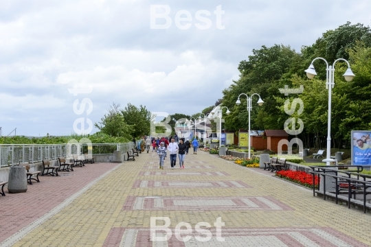 Cold summer day in Ustka