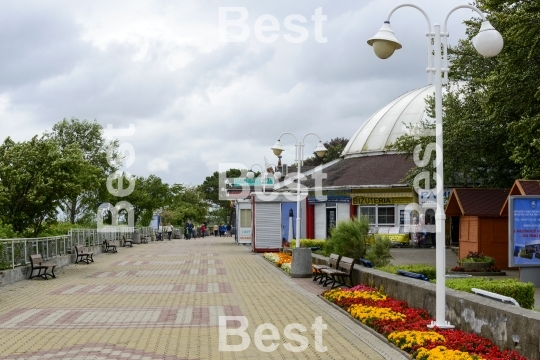 Cold summer day in Ustka