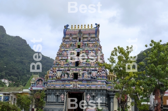 Colorful hindu temple in Victoria