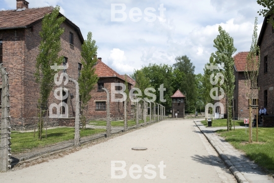 Concentration camp in Oswiecim