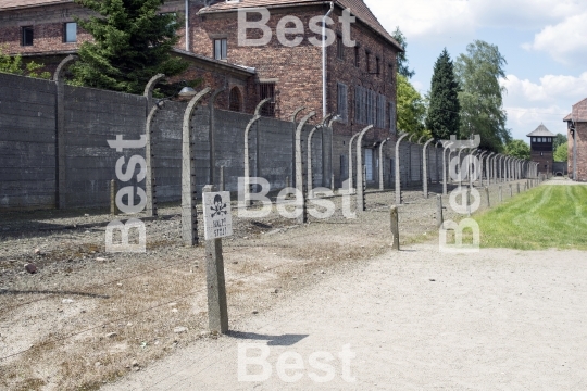 Concentration camp in Oswiecim