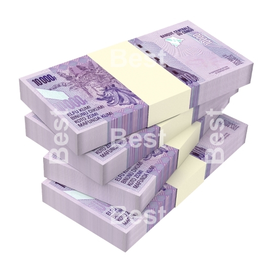 Congolese francs isolated on white background