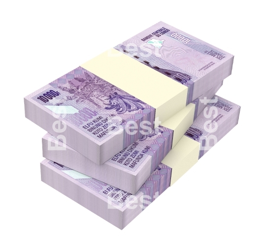 Congolese francs isolated on white background