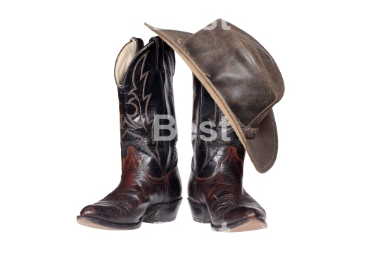 Cowboy boots and hat