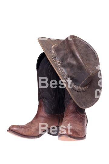 Cowboy boots and hat