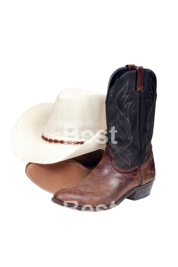 Cowboy boots and hat