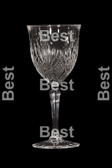 Crystal wine glass