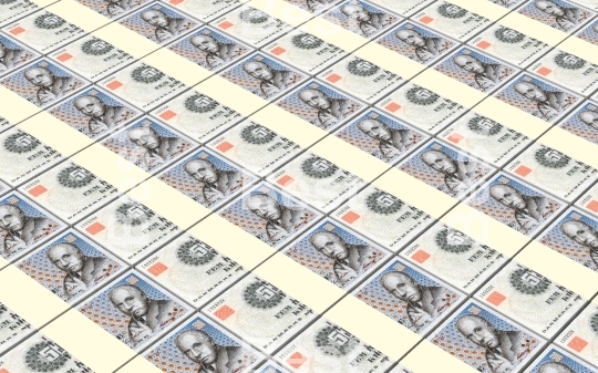 Danish krone stacks background