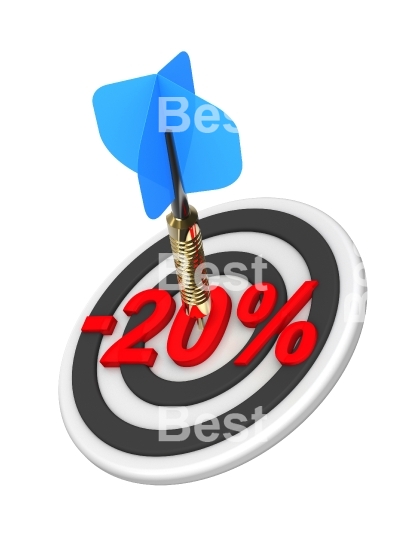 Dart hitting 20 percent off discount target.
