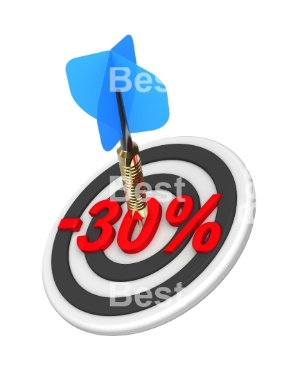 Dart hitting 30 percent off discount target.