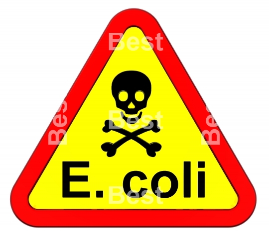 EHEC - warning sign. 