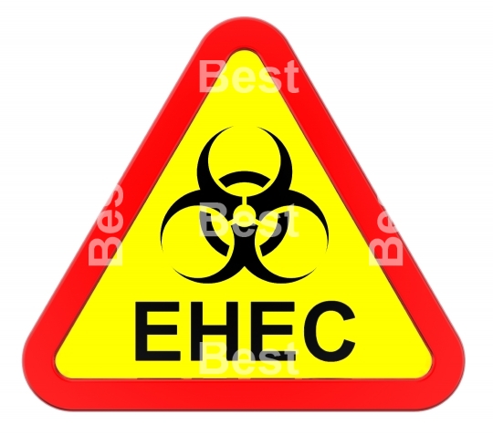 EHEC - warning sign. 