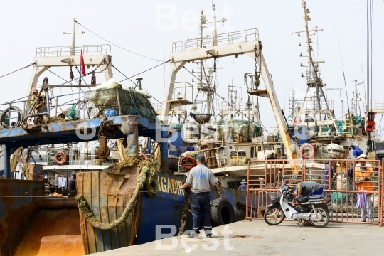 Essaouira port in Agadir