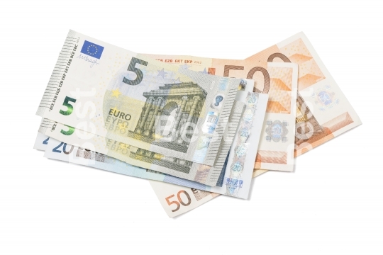 Euro banknotes