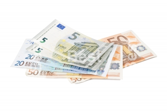 Euro banknotes