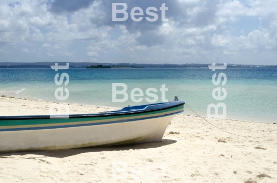 Fisherman boat on the beach