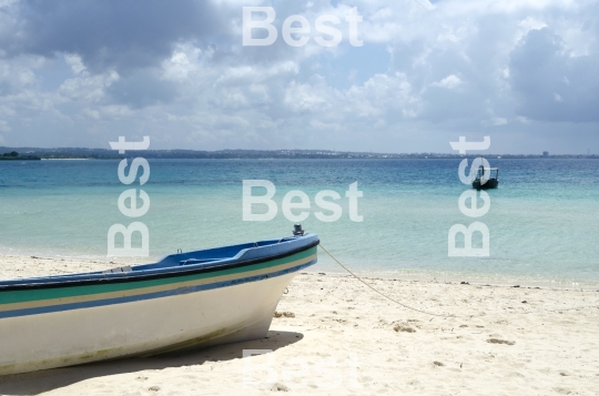 Fisherman boat on the beach