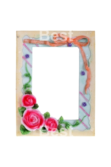 Floral photo frame