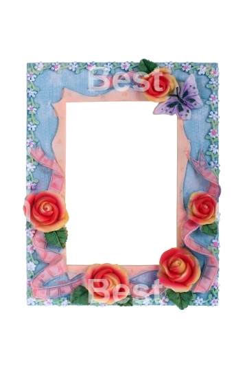 Floral photo frame