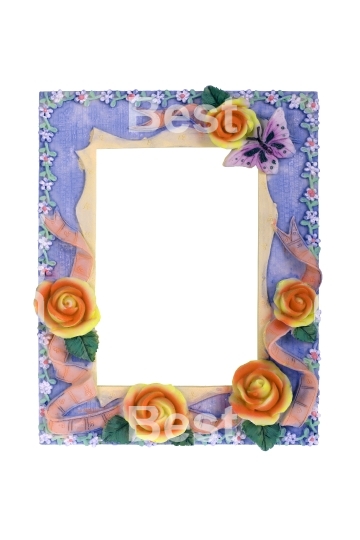 Floral photo frame