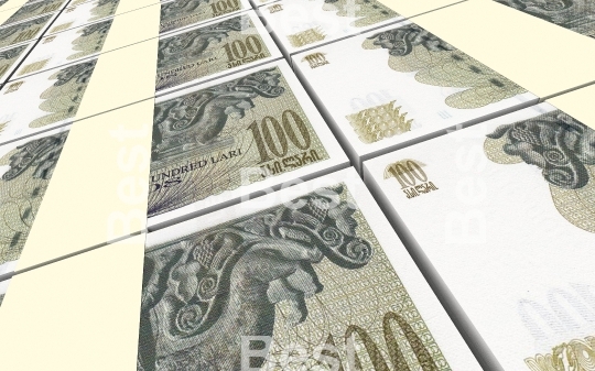 Georgian lari bills stacks background