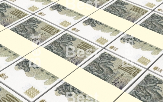 Georgian lari bills stacks background