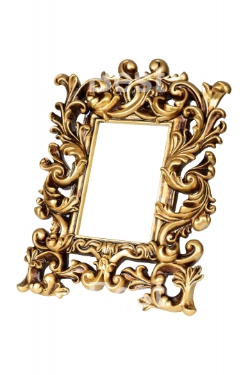 Gold carved picture frame
