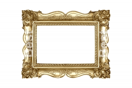 Gold carved picture frame