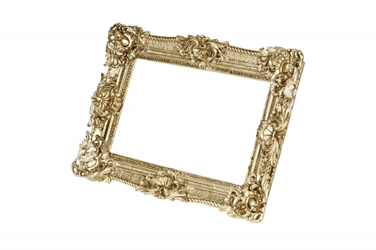 Gold carved picture frame