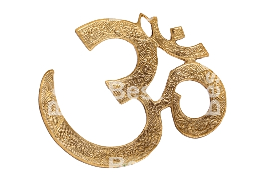 Gold hinduism symbol