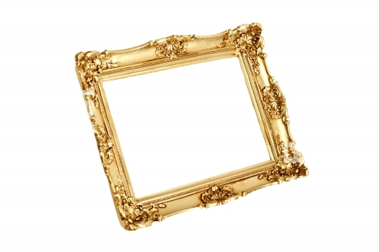 Gold picture frame