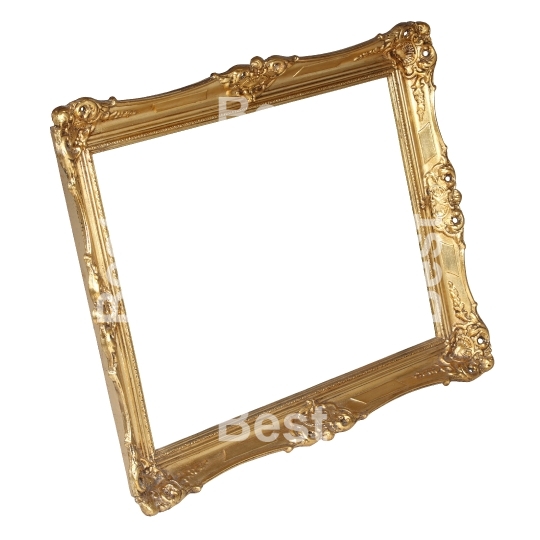 Gold picture frame