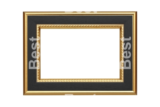 Gold-black picture frame