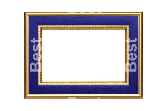 Gold-blue picture frame