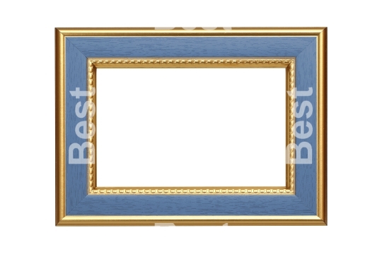 Gold-blue picture frame