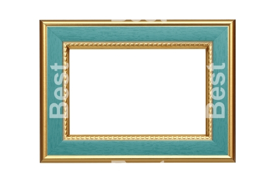 Gold-blue picture frame
