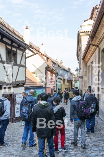 Golden Lane street in Prague