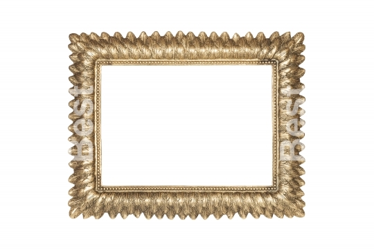 Golden picture frame