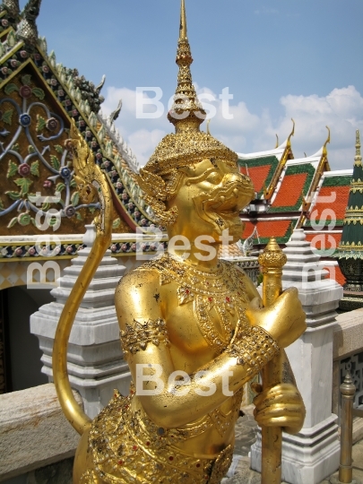 Golden Statue In Wat Phra Kaeo