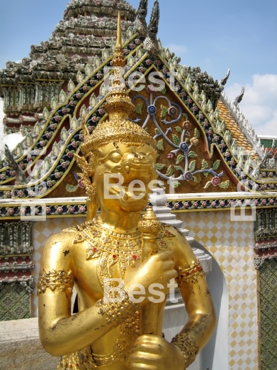 Golden Statue In Wat Phra Kaeo