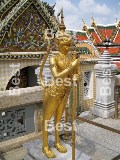 Golden Statue In Wat Phra Kaeo