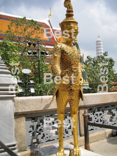 Golden Statue In Wat Phra Kaeo