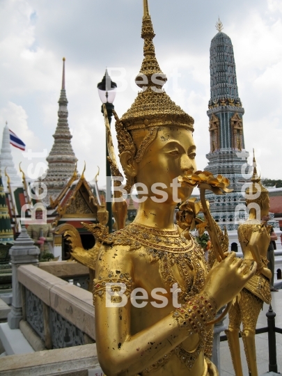 Golden Statue In Wat Phra Kaeo