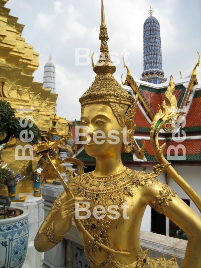 Golden Statue In Wat Phra Kaeo